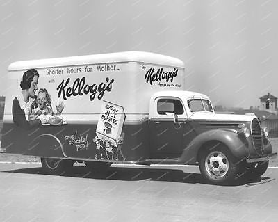 Kelloggs Rice Bubbles Truck Vintage 8x10 Reprint Of Old Photo - Photoseeum