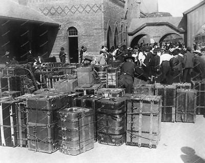 Luggage & Various Vintage Trunks Vintage 8x10 Reprint Of Old Photo - Photoseeum