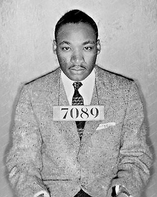 Martin Luther King Polce Mug Shot Vintage 8x10 Reprint Of Old Photo - Photoseeum