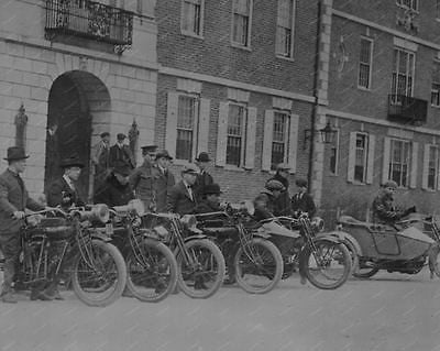 Military Motorcycle Squad Vintage 8x10 Reprint Of Old Photo - Photoseeum