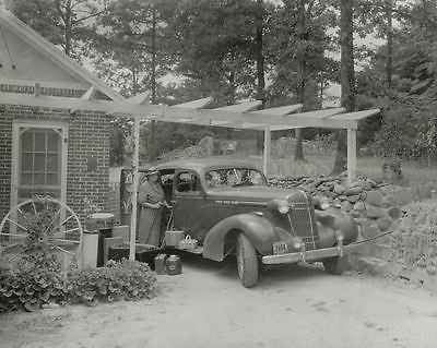 Road Trip luggage 1938 Vintage 8x10 Reprint Of Old Photo - Photoseeum