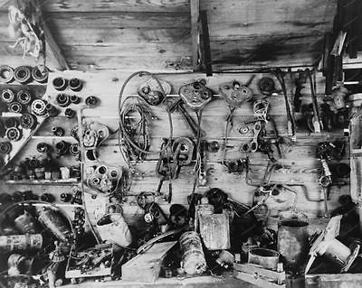 Automobile Parts At Junk Yard 1938 Vintage 8x10 Reprint Of Old Photo - Photoseeum