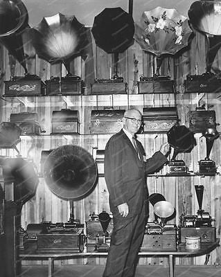 Collection of Edison Tulip Horned Phonographs Vintage 8x10 Reprint Of Old Photo - Photoseeum