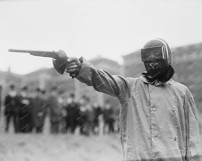 Man Wearing Gear For Duelling Pistol Vintage 8x10 Reprint Of Old Photo - Photoseeum