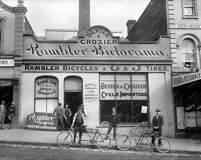 Rambler Biclorama Bicycle Shop Vintage 8x10 Reprint Of Old Photo - Photoseeum