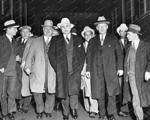 Al Capone & Gangster Associates Vintage 8x10 Reprint Of Old Photo - Photoseeum