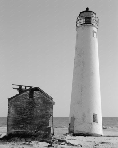 Cape St George Lighthouse Franklin County Vintage 8x10 Reprint Of Old Photo 2 - Photoseeum