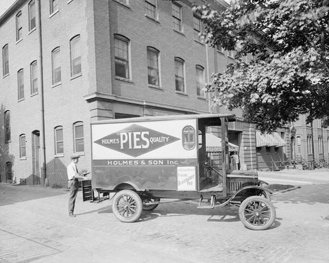 Ford Holmes Pies Truck1930s Vintage 8x10 Reprint Of Old Photo - Photoseeum