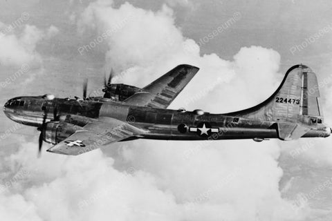 Boeing B-29 Super Fortress Airplane Mid Air Vintage Reprint 8x12 Old Photo - Photoseeum