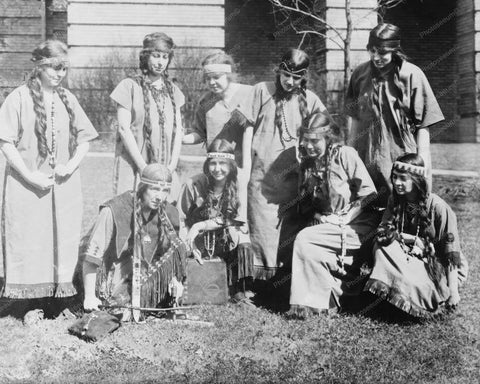 Americans Dressed Up As Indian Squaws 8x10 Reprint Of Old Photo - Photoseeum