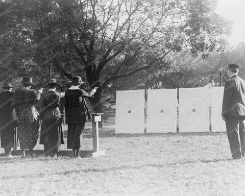 Police Women Shoot At Targets Vintage 8x10 Reprint Of Old Photo - Photoseeum