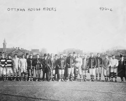 Ottawa Rough Riders Football Team 8x10 Reprint Of Old Photo - Photoseeum