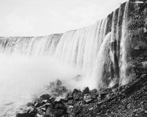 Niagara Falls Close Up Rushing Falls! 8x10 Reprint Of Old Photo - Photoseeum
