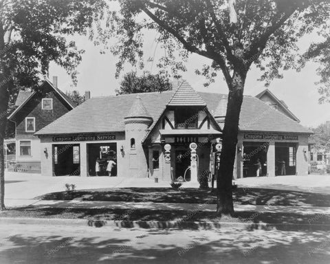 White Rose Gas Station In Washington DC 8x10 Reprint Of Old Photo - Photoseeum