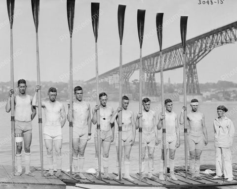 Wisconsin Rowing Team 1910 Vintage 8x10 Reprint Of Old Photo - Photoseeum