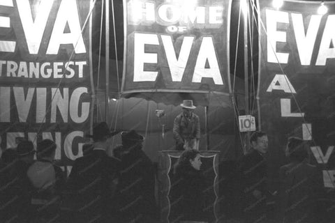 Montana Fair Sideshow Home of Eva 1940s 4x6 Reprint Of Photo - Photoseeum