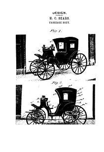 USA Patent Henry Sears Automobile late 1800's Drawings - Photoseeum