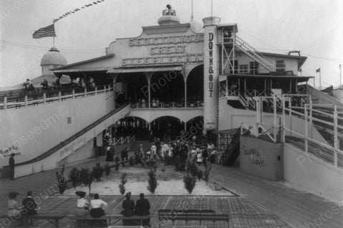 Rockaway Queens NY Great Steeplechase Park 1900 4x6 Reprint Of Old Photo - Photoseeum