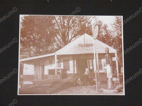 Jarreau Louisiana Post office Esso Pump Vintage Sepia Card Stock Photo 1930s - Photoseeum