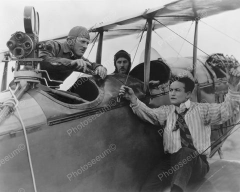 Houdini Sitting On Airplane Wing 1900s 8x10 Reprint Of Old Photo - Photoseeum