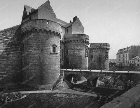 Castle Nantes Medieval France Old 8x10 Reprint Of Photo - Photoseeum