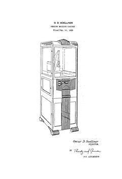 USA Patent Exhibit Merchantman Arcade Games 30's Drawings - Photoseeum