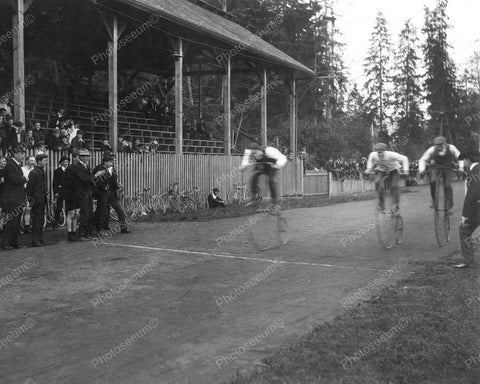 High Wheel Bike Race 1897 Vintage 8x10 Reprint Of Old Photo - Photoseeum