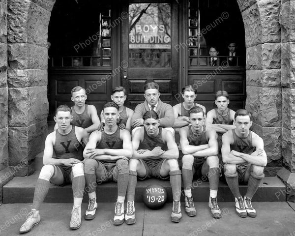 1920 Yankee Basketball Team Painting by Celestial Images - Fine