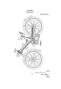 USA Patent Motor Bicycle 1950's Drawings - Photoseeum