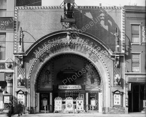 Majestic Theatre 10 Cent Admission 1920 Vintage 8x10 Reprint Of Old Photo - Photoseeum