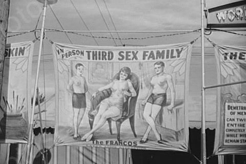 Vermont Sideshow Third Sex Family 1940s 4x6 Reprint Of Old Photo - Photoseeum