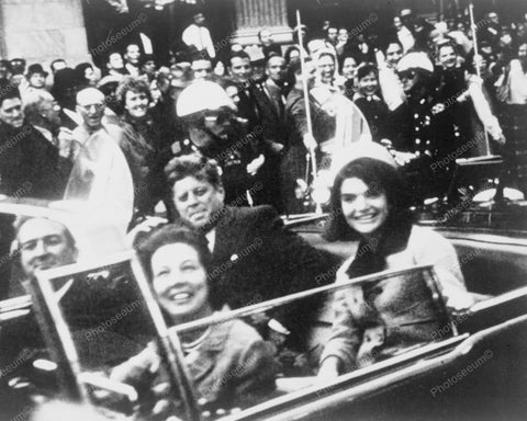 John F Kennedy Day Of Assasination 8x10 Reprint Of Old Photo - Photoseeum