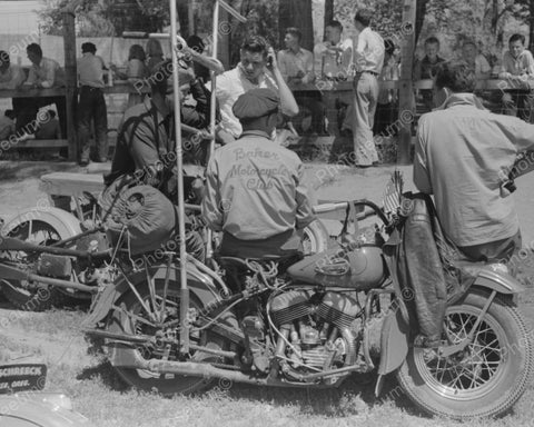 Baker Motorcycle Club Harley 1941 Vintage 8x10 Reprint Of Old Photo - Photoseeum