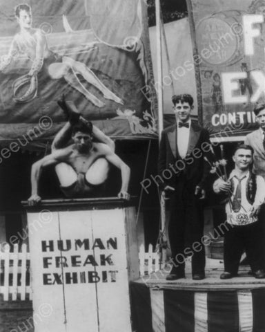 Human Freak Exhibit 1930s Vintage  8x10 Reprint Of Old Photo - Photoseeum