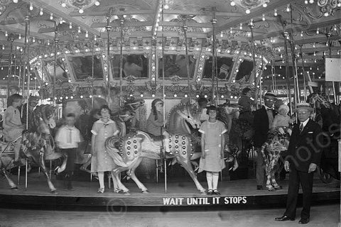 Glen Echo Carousel Wait Until It Stops 4x6 Reprint Of Old Photo - Photoseeum