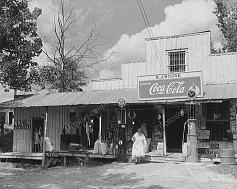 RJ Moore General Store Coca Cola Sign 8x10 Reprint Of Old Photo - Photoseeum