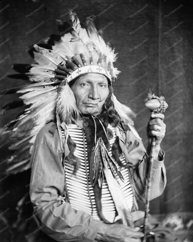 Red Horn Bull Sioux Indian Portrait 8x10 Reprint Of Old Photo - Photoseeum