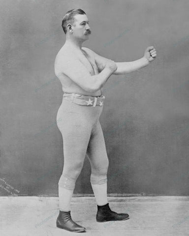 Boxer John Lawrence Sullivan 1898 Vintage 8x10 Reprint Of Old Photo - Photoseeum