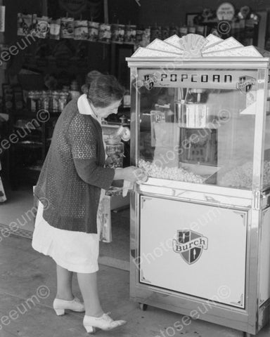 Burch Popcorn Machine Viintage 8x10 Reprint Of Old Photo - Photoseeum