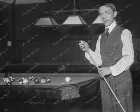 World Champ Billiard Jerome Keogh 1910 8x10 Reprint Of Old Photo 1 - Photoseeum