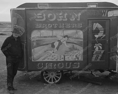 Bohn Brothers Circus Wagon 1937 Vintage 8x10 Reprint Of Old Photo - Photoseeum
