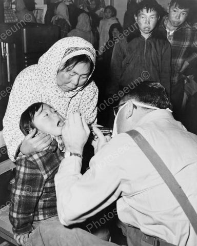 Small Asian Child Dental Check Up 1920s 8x10 Reprint Of Old Photo - Photoseeum