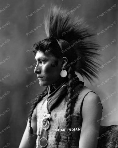 Cree Indian Vintage 8x10 Reprint Of Old Photo - Photoseeum