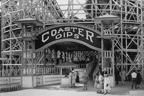 Glen Echo Coaster Dips Roller Coaster 4x6 Reprint Of Old Photo - Photoseeum