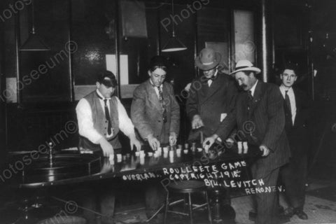 Nevada Casino Roulette Game 1910s 4x6 Reprint Of Old Photo - Photoseeum