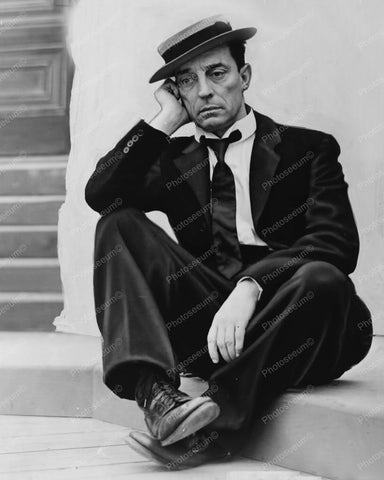 Buster Keaton In Wistful Pose 1930s 8x10 Reprint Of Old Photo - Photoseeum