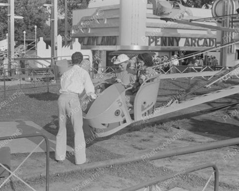 Strapped Into Ride Ohio 1938 Vintage 8x10 Reprint Of Old Photo - Photoseeum