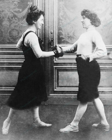 Women Boxing 1912 Vintage 8x10 Reprint Of Old Photo - Photoseeum