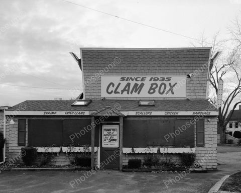 Clam Box Diner Restaurant 1900s 8x10 Reprint Of Old Photo - Photoseeum