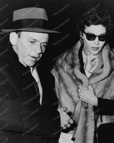 Frank Sinatra With 2nd Wife Actress Ava 8x10 Reprint Of Old Photo - Photoseeum